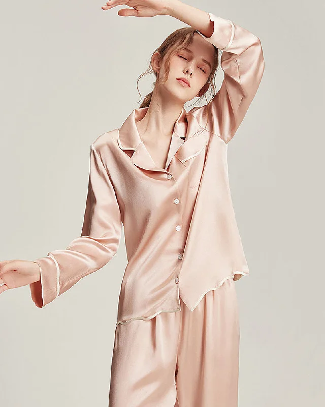 Washable Silk Pajamas Set for Women