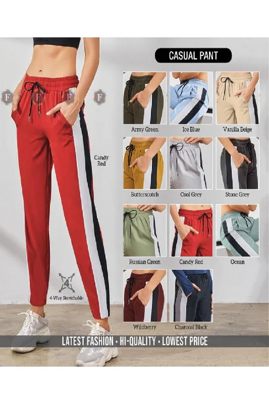 Women Nylon Track Pants Lowers for Daily Gym Wear