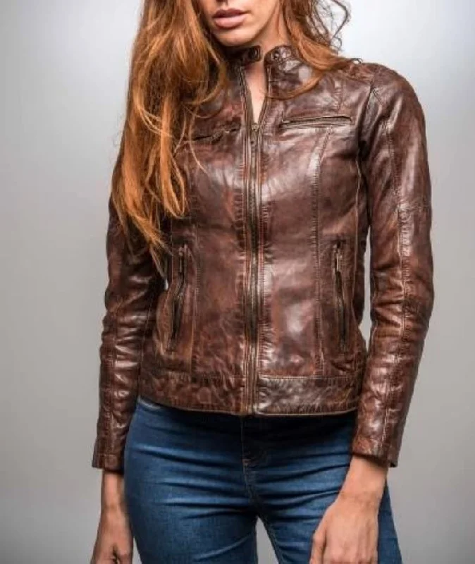 Brown Distressed Jacket