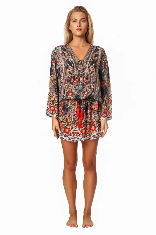 Eclectic Jungle Ethnic Style Summer Dress