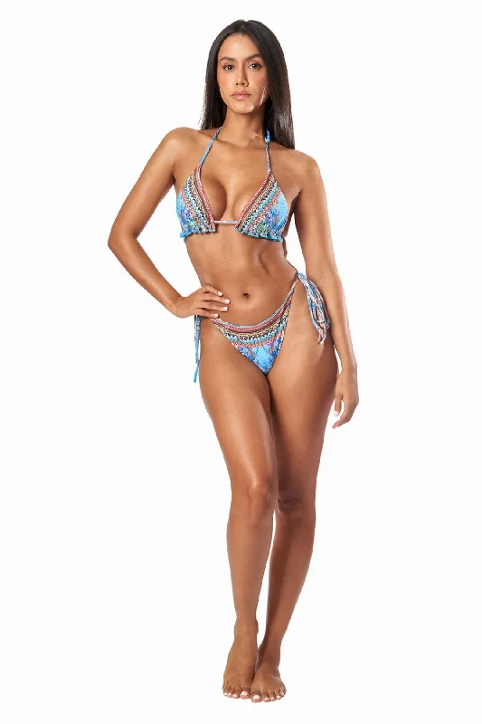 Poppy Garden Luxe Triangle Bikini Set