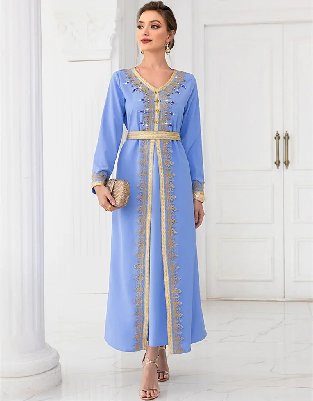 Ramadan Eid Mubarak Satin Abaya for Muslim Women: A Modest and Elegant Dress for Special Occasions