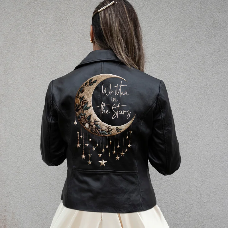 (Real Leather) Written In The Stars Leather Jacket