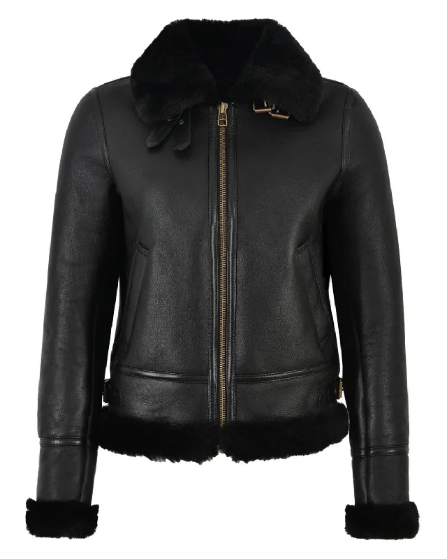 Winter Jacket For Women With Faux shearling Jacket