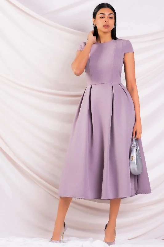 Cap Sleeve Midi Dress