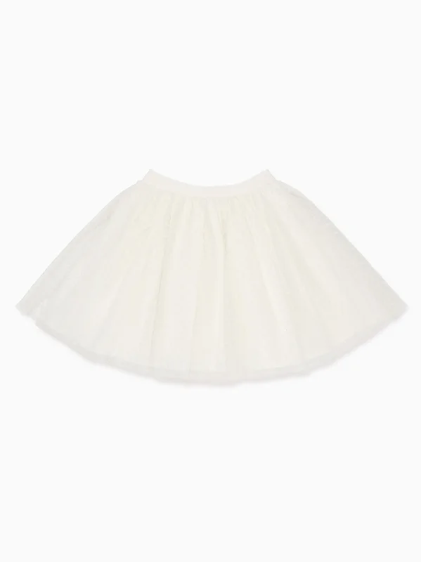 Ivory Tulipan Ceremony Girl Tulle Skirt