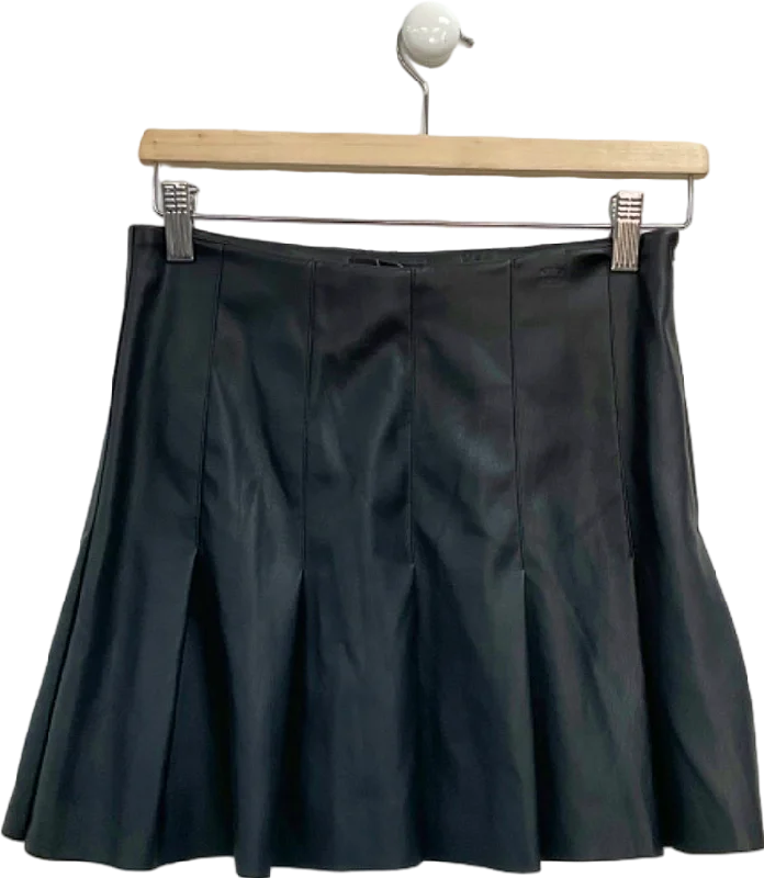 New Look Black Pleated Skirt UK 8