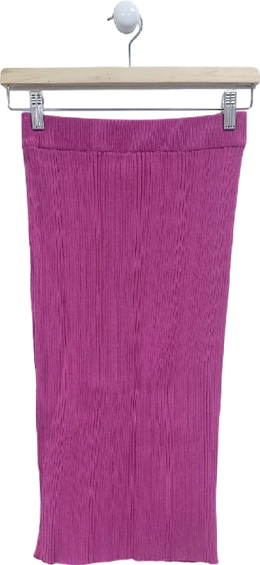 Urban Revivo Purple Ribbed Skirt UK 6