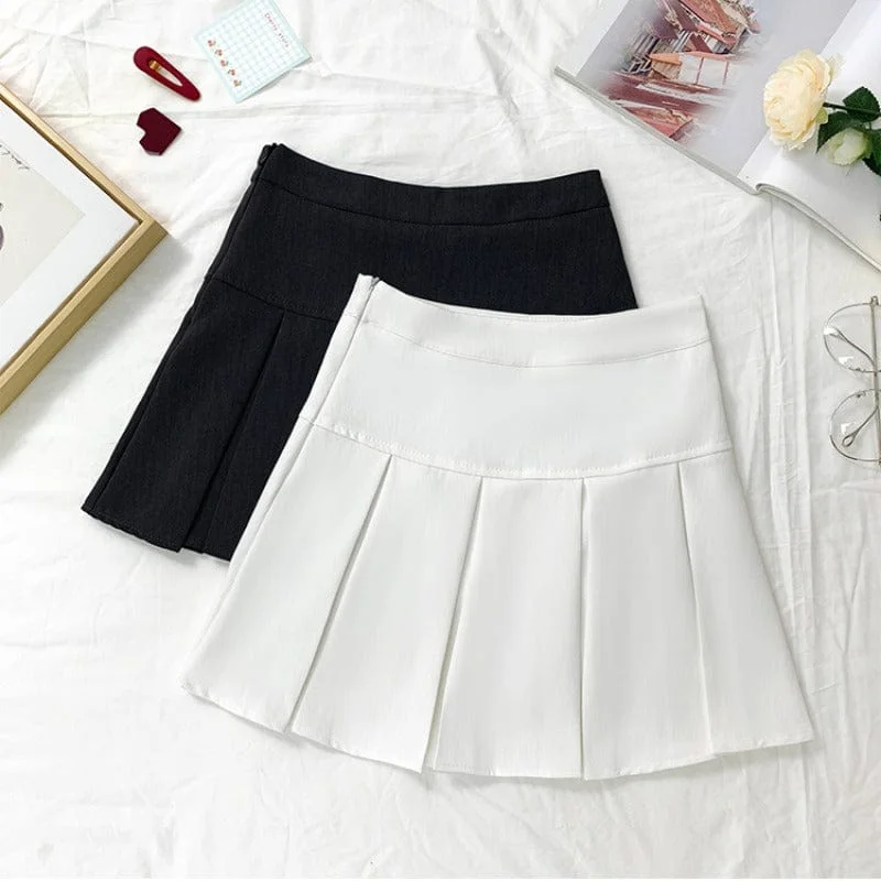 Women's JK High-waisted A-line Skirt