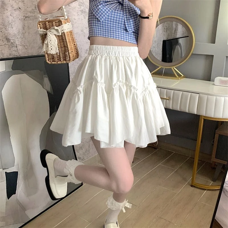 Women's Korean Fashion JK High-waisted Pleated Skirt