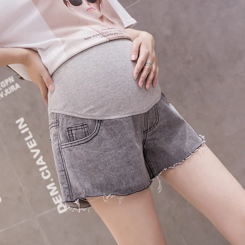 NiDELL: Pregnant Women’s Elegant Jeans Short pants for Summer