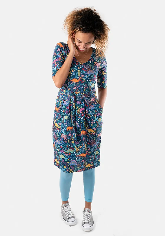 Dolcie Dinosaur Print Dress