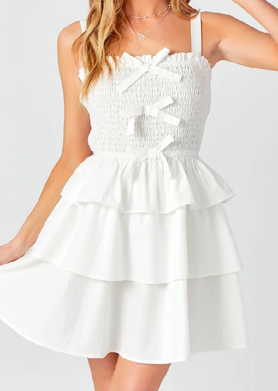 Leigh Dress - WHITE