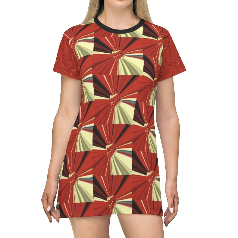 All Over Print T-Shirt Dress PRESENTLY YOURS