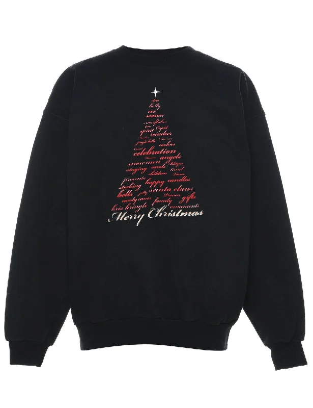 Black Christmas Sweatshirt - L