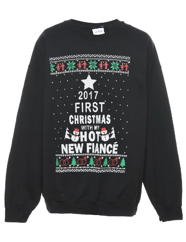 Black Christmas Sweatshirt - XL