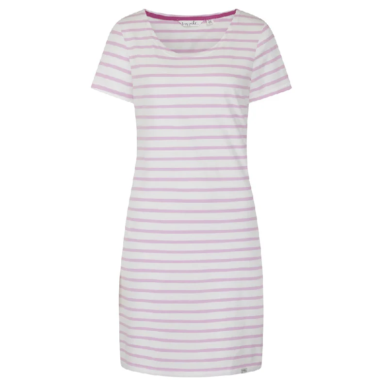 LJ115 - T-Shirt Dress - Chalky Pink