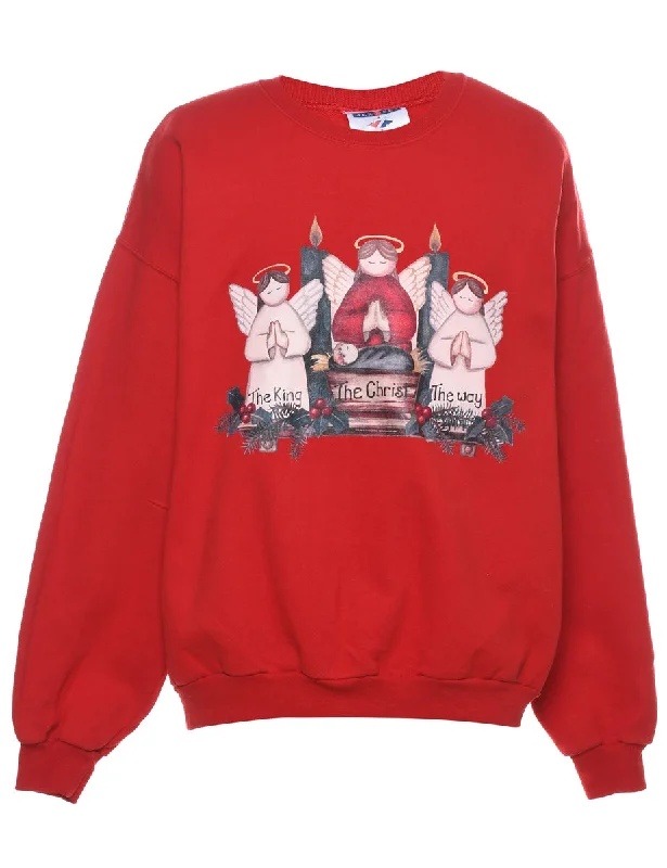 Red Christmas Sweatshirt - XL