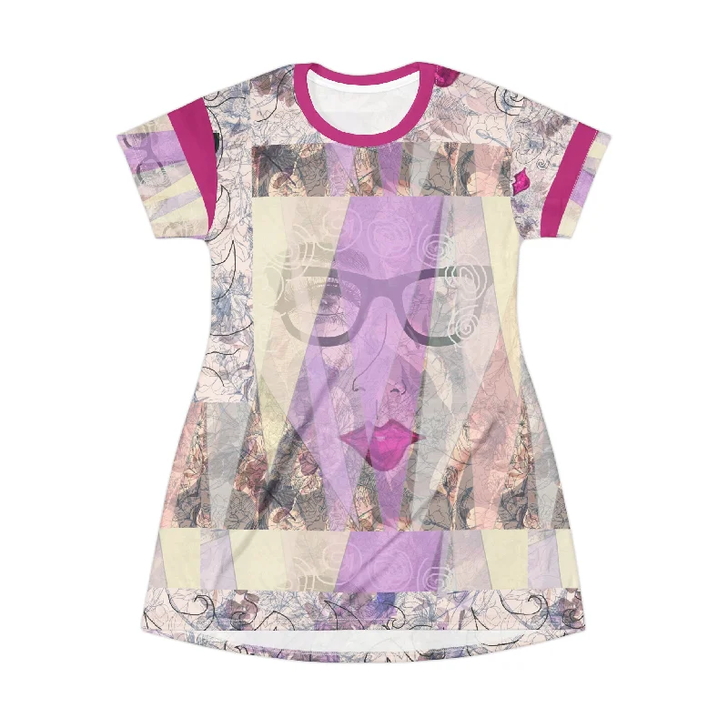 T-Shirt Dress (AOP) SADIE