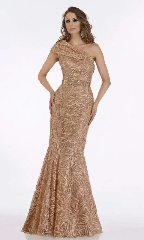 Feriani Couture - 18916 Sequined Lace Trumpet Evening Gown