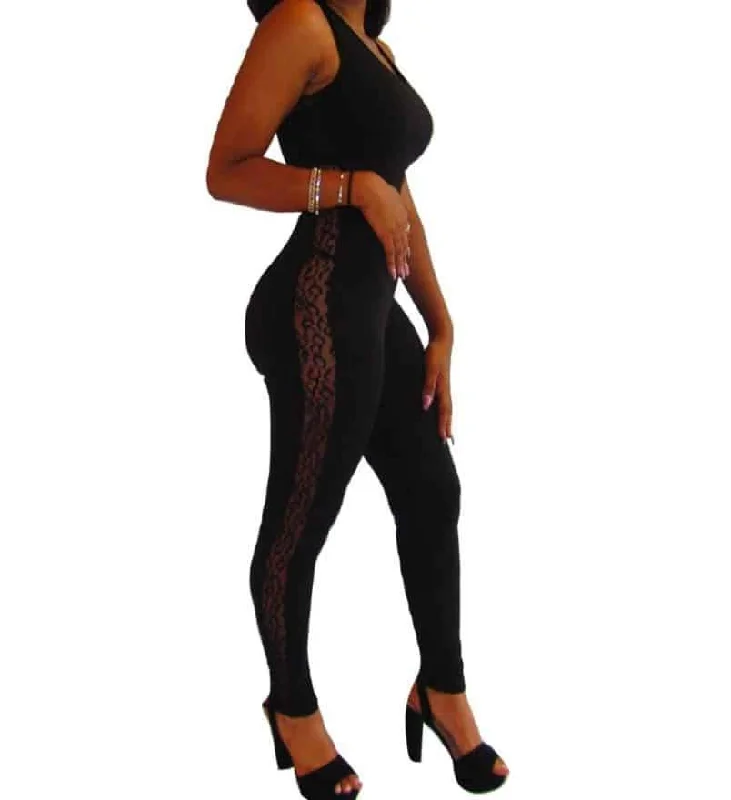 Genie Side Lace Full jumpsuit catsuit