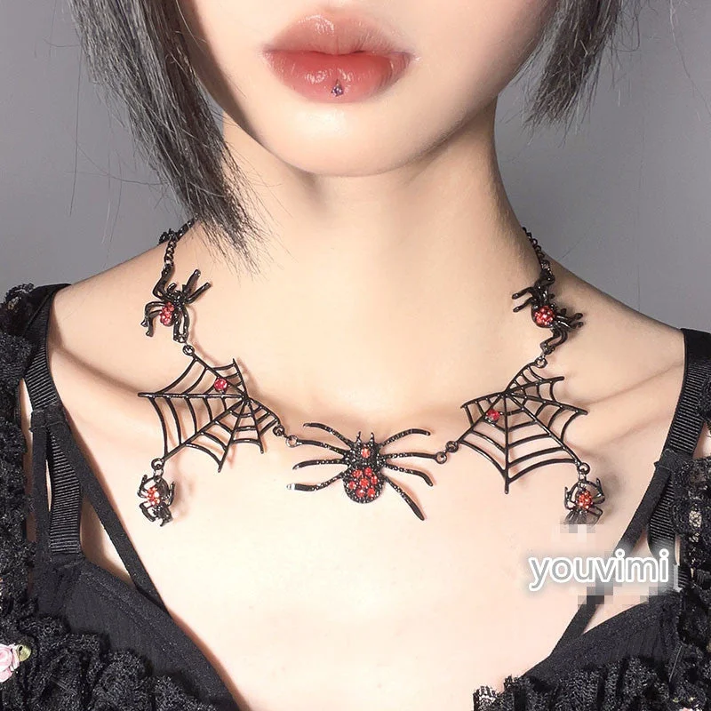 Halloween spider necklace yv32145