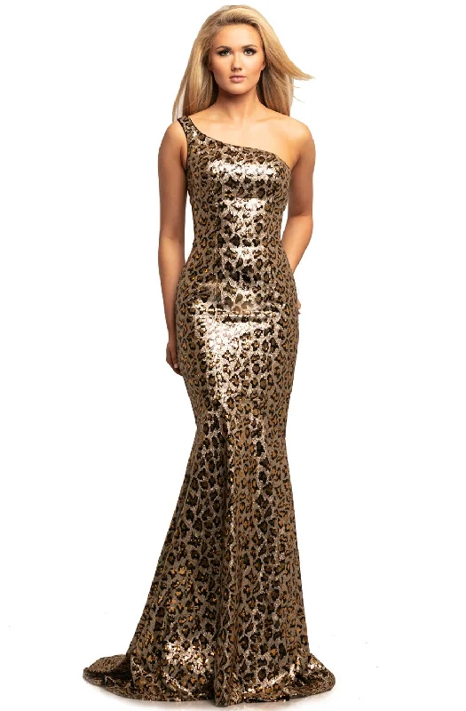 Johnathan Kayne - Sequin Animal Print Evening Gown 2028SC