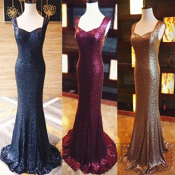 sparkle sequin formal mermaid elegant long prom dress, PD8626