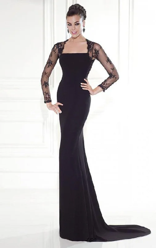 Tarik Ediz - 92543 Sheer Lace Cutout Evening Gown